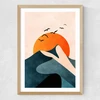 Sunset Mountain Medium Oak Frame