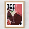 Martini + Olives Wide Oak Frame