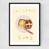 Hot Cross Bun Narrow Black Frame