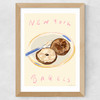 New York Bagels Wide Oak Frame