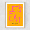 Let's Eat by SimplyExtraJordanary Narrow Oak Frame