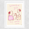Scrunchie Girls Wide White Frame