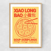 Soup Dumplings Narrow Oak Frame