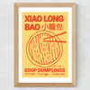 Soup Dumplings Wide Oak Frame