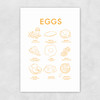 Eggs (Yellow on White) II Unframed Print