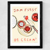 Jam First or Cream? Wide Black Frame