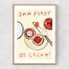 Jam First or Cream? Narrow Oak Frame