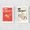 Jam or Cream? Narrow White Frame