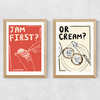 Jam or Cream? Medium Oak Frame