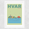 Hvar Wide White Frame
