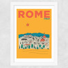 Rome Wide White Frame