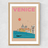 Venice, Italy Medium Oak Frame