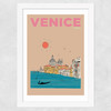Venice, Italy Wide White Frame