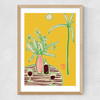 Conversation By The Sea Medium Oak Frame
