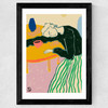 Motherhood Table Wide Black Frame