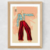 New Year Dance Wide Oak Frame
