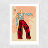 New Year Dance Narrow White Frame