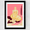 Pink Dream Wide Black Frame