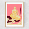 Pink Dream Narrow Oak Frame