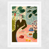 Tropical Brunch Wide White Frame