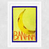 Yellow Banana Wide White Frame