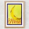 Yellow Banana Wide Oak Frame