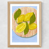 When Life Gives You Leafy Lemons Wide Oak Frame