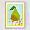 Large Pear Medium Oak Frame