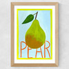 Large Pear Wide Oak Frame