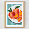Perfect Peaches Wide Oak Frame