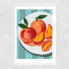 Perfect Peaches Narrow White Frame