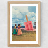 A View to Chill ﾐ Popsicle Panorama Wide Oak Frame