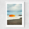 Beach Egg - Sunny side up breakfast Medium White Frame