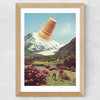 Ice Cream Peak - Mountain Meltdown Wide Oak Frame