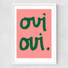 Oui Oui Peach Medium White Frame
