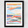 Pastel Sunset Wide Black Frame