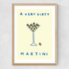 A Very Dirty Martini Medium Oak Frame