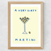 A Very Dirty Martini Wide Oak Frame