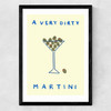A Very Dirty Martini Medium Black Frame