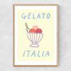 Gelato Italia Narrow Oak Frame