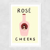 Ros�Cheeks Narrow White Frame