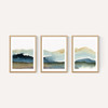 Blue Ink Triptych