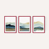 Blue Ink Triptych