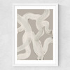 Abstract Brush Strokes 65Y Medium White Frame