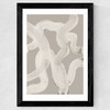 Abstract Brush Strokes 65Y Wide Black Frame