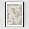 Abstract Brush Strokes 65Y Narrow Black Frame