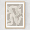 Abstract Brush Strokes 65Y Medium Oak Frame