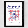Fresh Fish Wide Black Frame