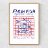 Fresh Fish Narrow Oak Frame