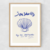 Seashells Narrow Oak Frame